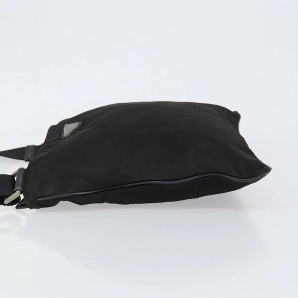 PRADA Shoulder Bag Nylon Black Silve - Picture 7 of 16